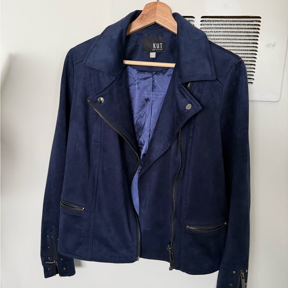 Kut from the Kloth Suede Moto Jacket, size M